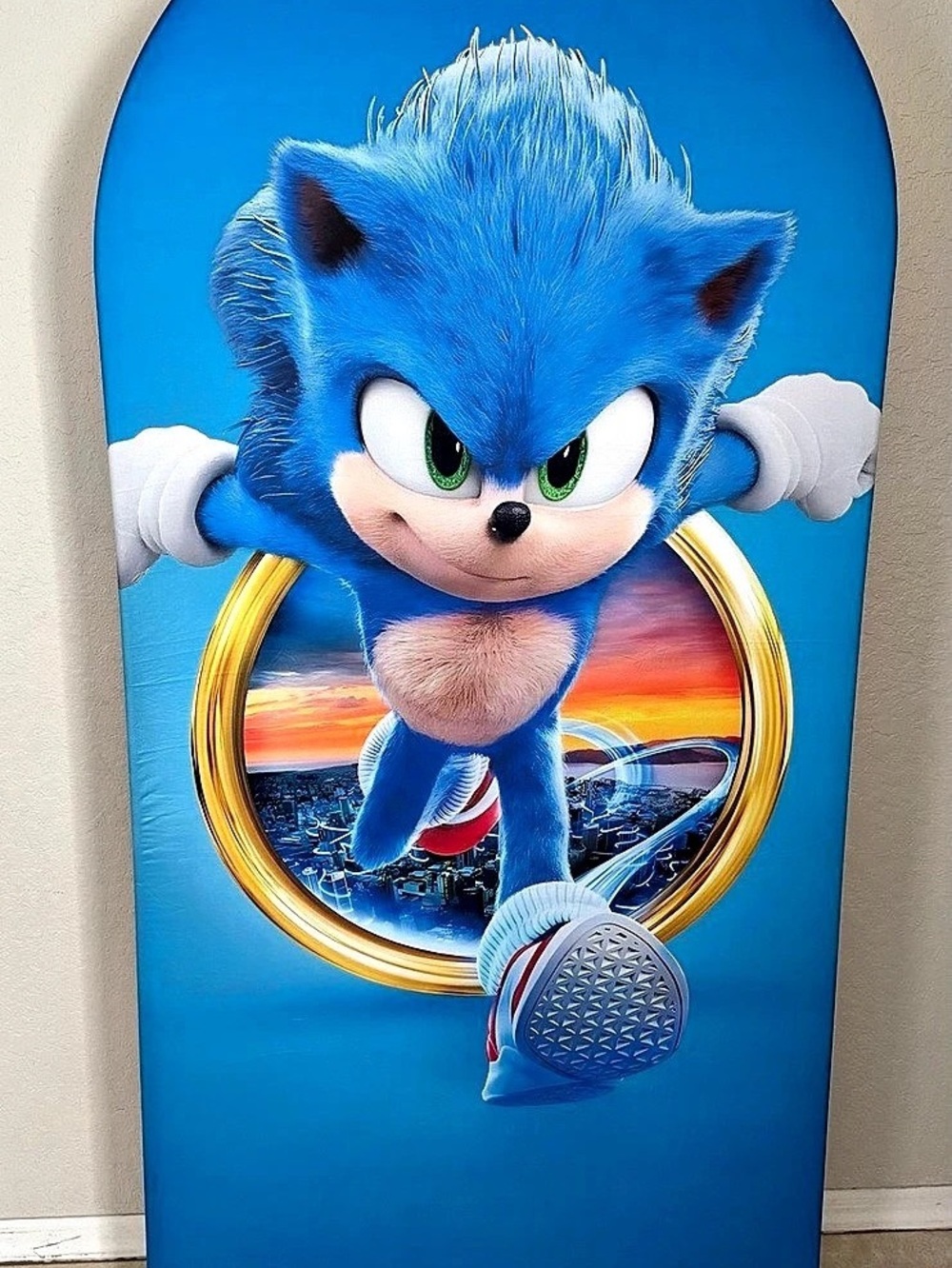 Sonic Birthday Arch Backdrop Cover